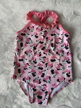 H&M Pink Minnie Mouse One-Piece Swimsuit